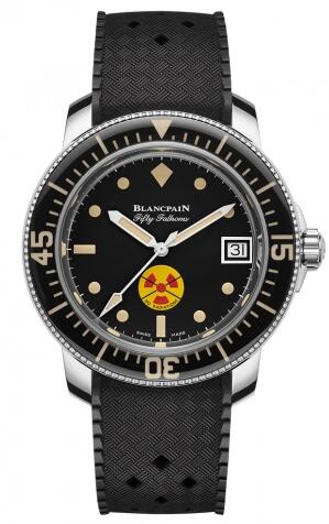 Review Blancpain Fifty Fathoms No Rad Replica Watch 5008D 1130 B64A - Click Image to Close